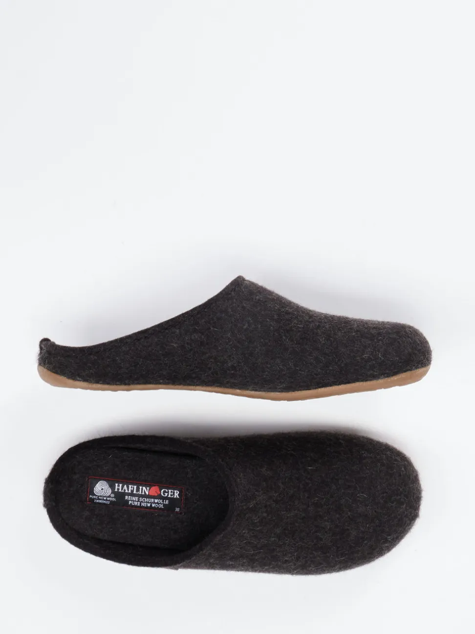 Haflinger – Filzpantoffeln aus Schurwolle Anthrazit