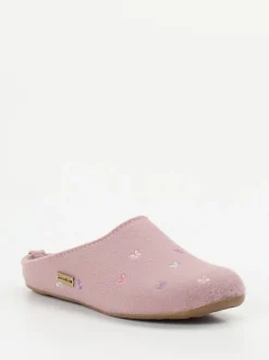 Haflinger – Filzpantoffeln aus Wollfilz in Rosa