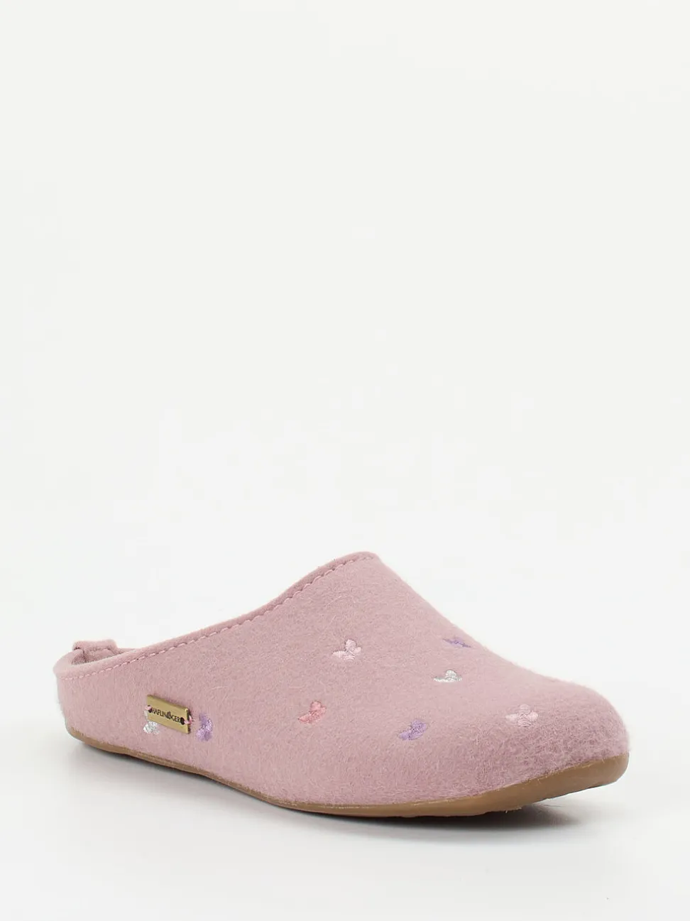 Haflinger – Filzpantoffeln aus Wollfilz in Rosa