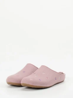 Haflinger – Filzpantoffeln aus Wollfilz in Rosa