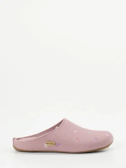 Haflinger – Filzpantoffeln aus Wollfilz in Rosa