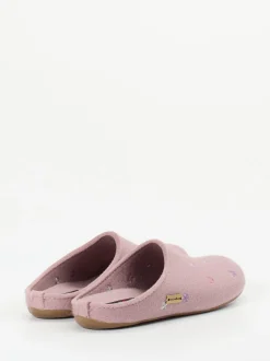 Haflinger – Filzpantoffeln aus Wollfilz in Rosa