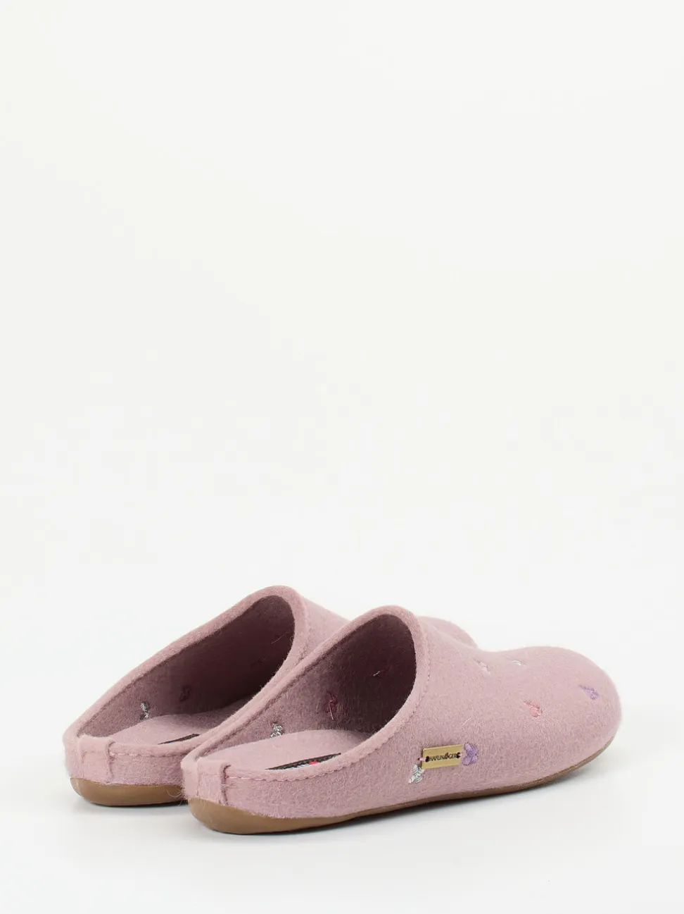 Haflinger – Filzpantoffeln aus Wollfilz in Rosa