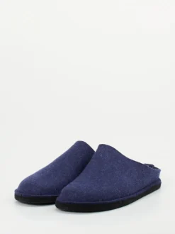 Haflinger – Filzpantoffeln aus Schurwolle marineblau