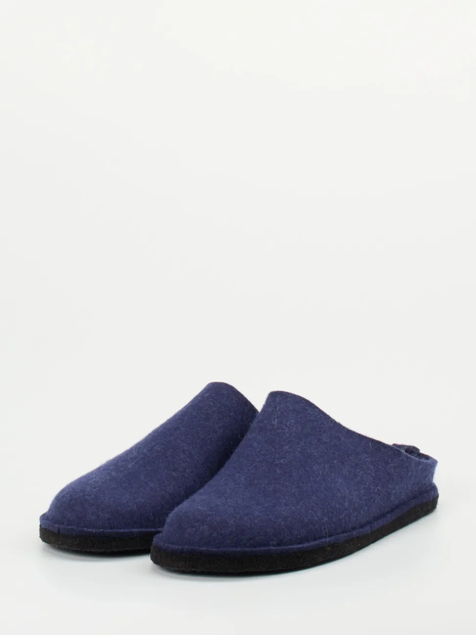Haflinger – Filzpantoffeln aus Schurwolle marineblau