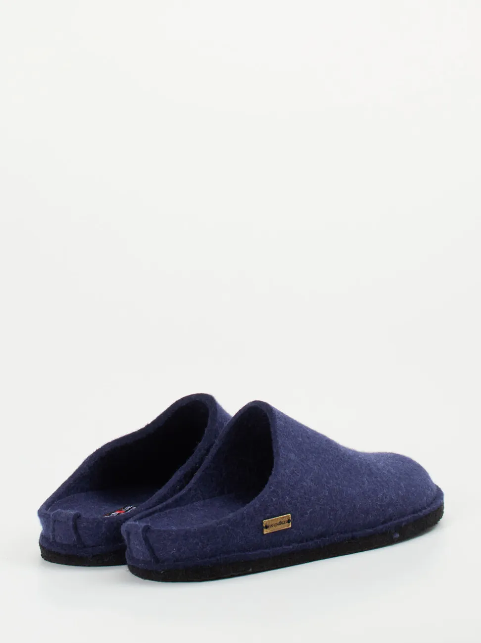 Haflinger – Filzpantoffeln aus Schurwolle marineblau