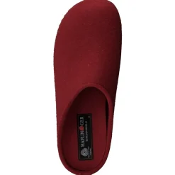 Haflinger – Filzpantoffeln aus Wollfilz tomatenrot