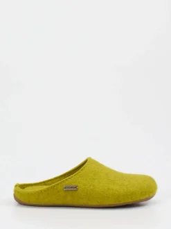 Haflinger – Filzpantoffeln aus Schurwolle senfgelb