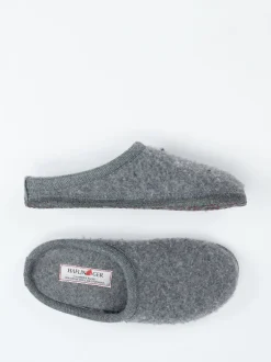 Haflinger – Hausschuh aus Wollfilz grau