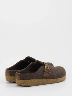Haflinger – Hausschuhclogs aus Wollfilz braun