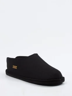 Haflinger – Hüttenschuhe aus reiner Schurwolle schwarz