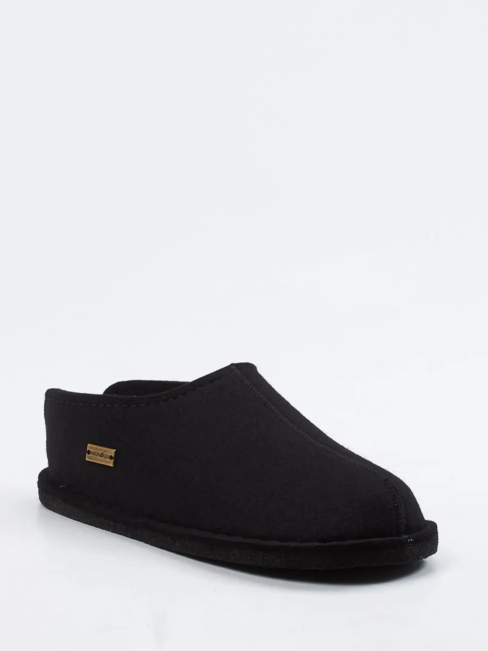 Haflinger – Hüttenschuhe aus reiner Schurwolle schwarz