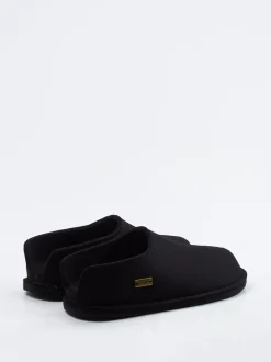 Haflinger – Hüttenschuhe aus reiner Schurwolle schwarz