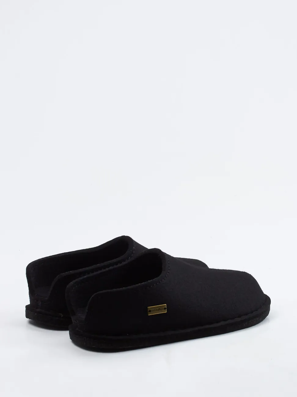 Haflinger – Hüttenschuhe aus reiner Schurwolle schwarz