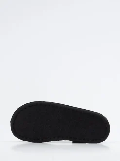 Haflinger – Hüttenschuhe aus reiner Schurwolle schwarz