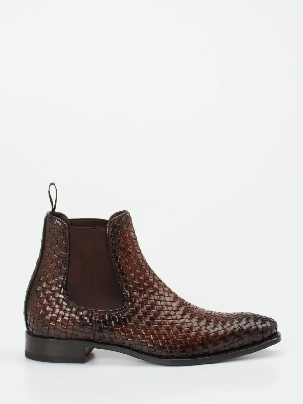 Harris – Chelsea Boots aus Flechtleder in Braun
