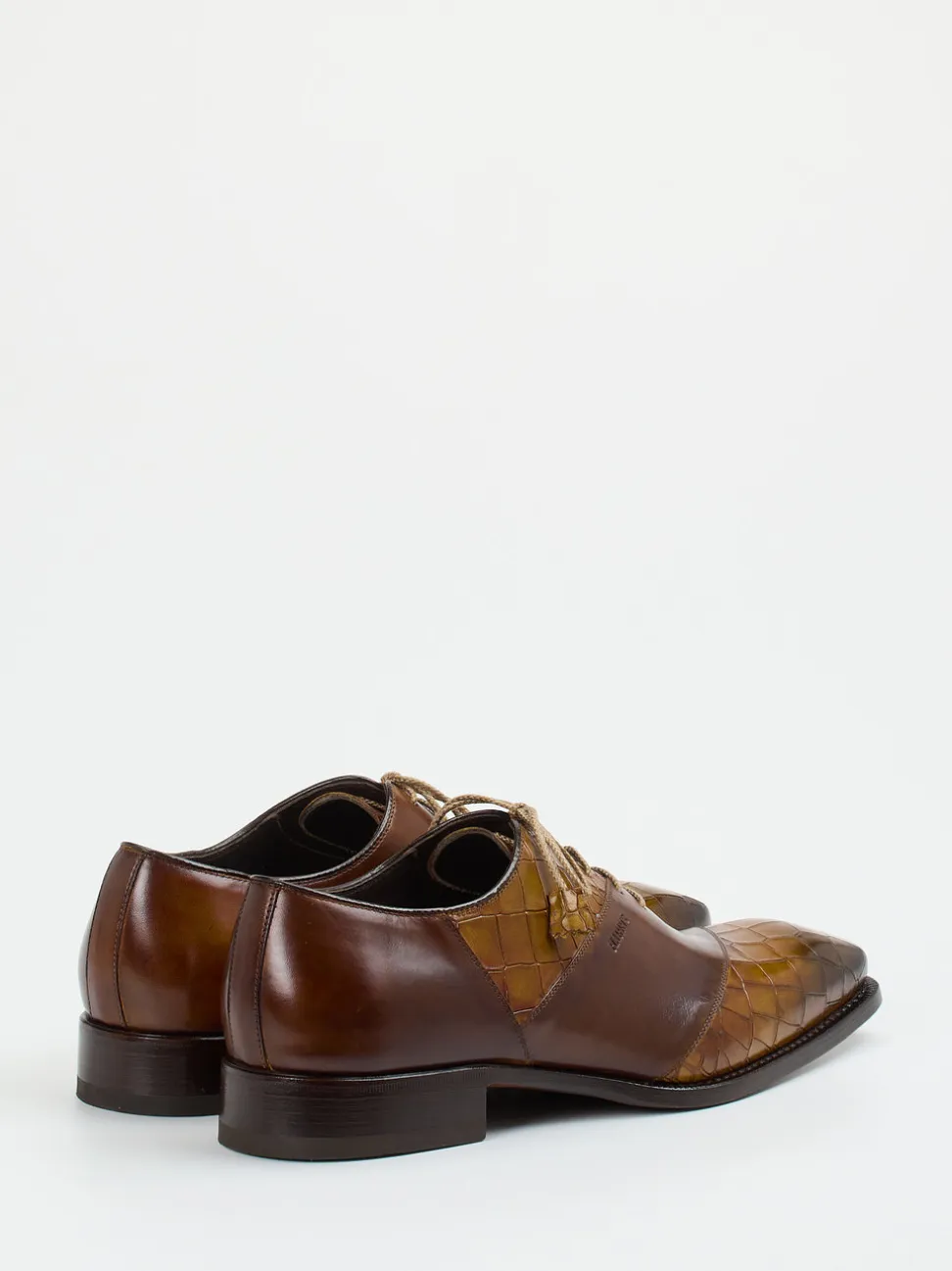Harris – Derby-Schnürschuh aus geprägtem Leder Braun