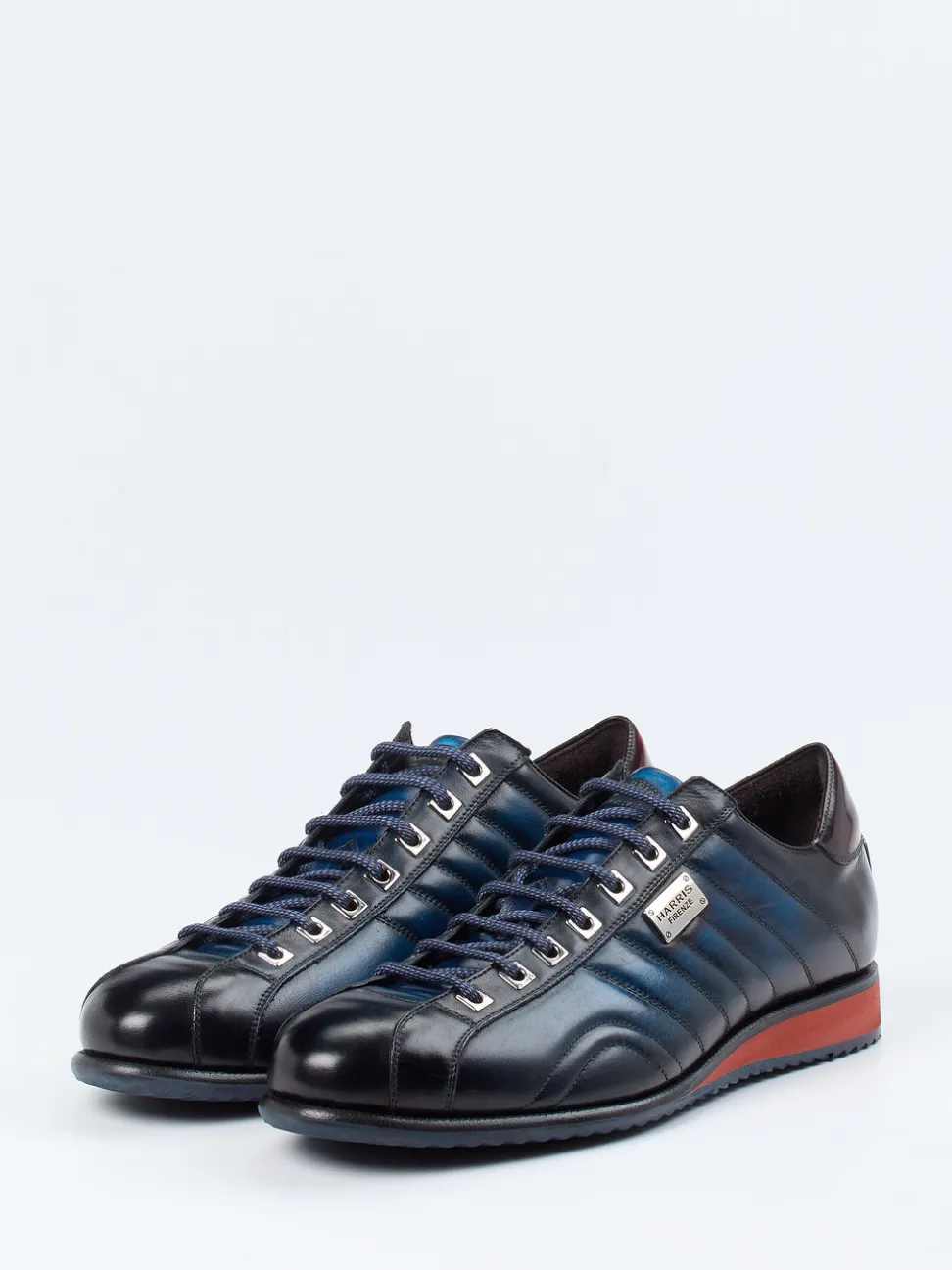 Harris – Leder-Sneaker aus Kalbleder in Nachtblau