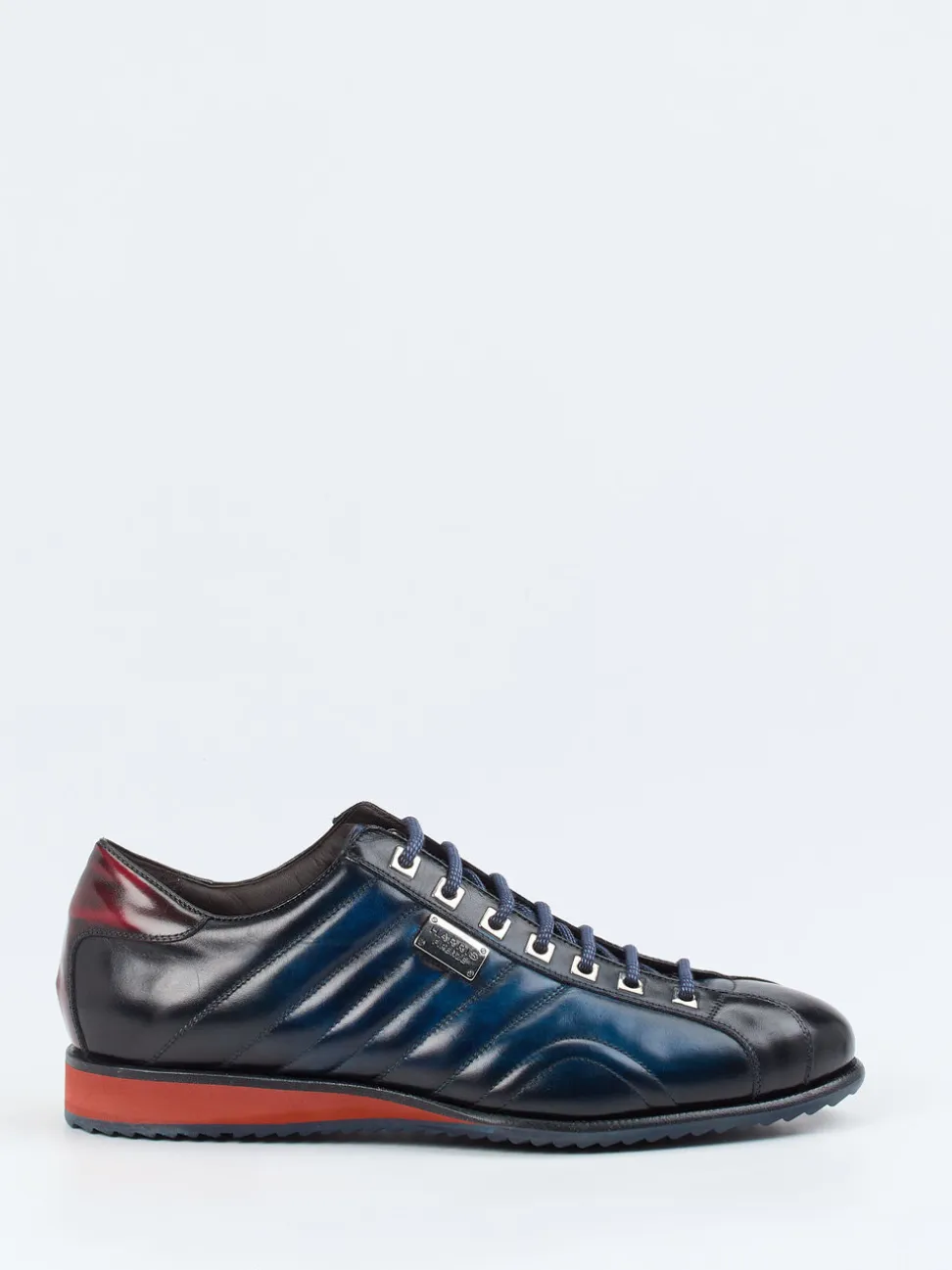 Harris – Leder-Sneaker aus Kalbleder in Nachtblau