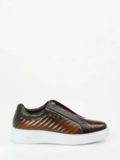 Harris – Slip-On Sneaker aus Kalbleder Dunkelbraun