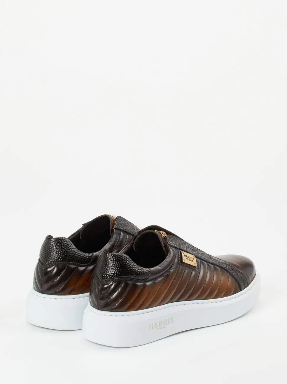 Harris – Slip-On Sneaker aus Kalbleder Dunkelbraun
