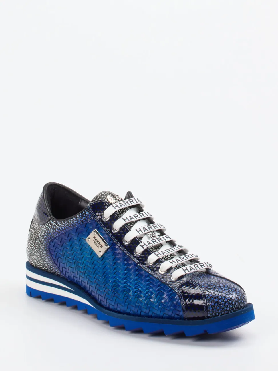 Harris – Sneaker aus Flechtleder in Blau