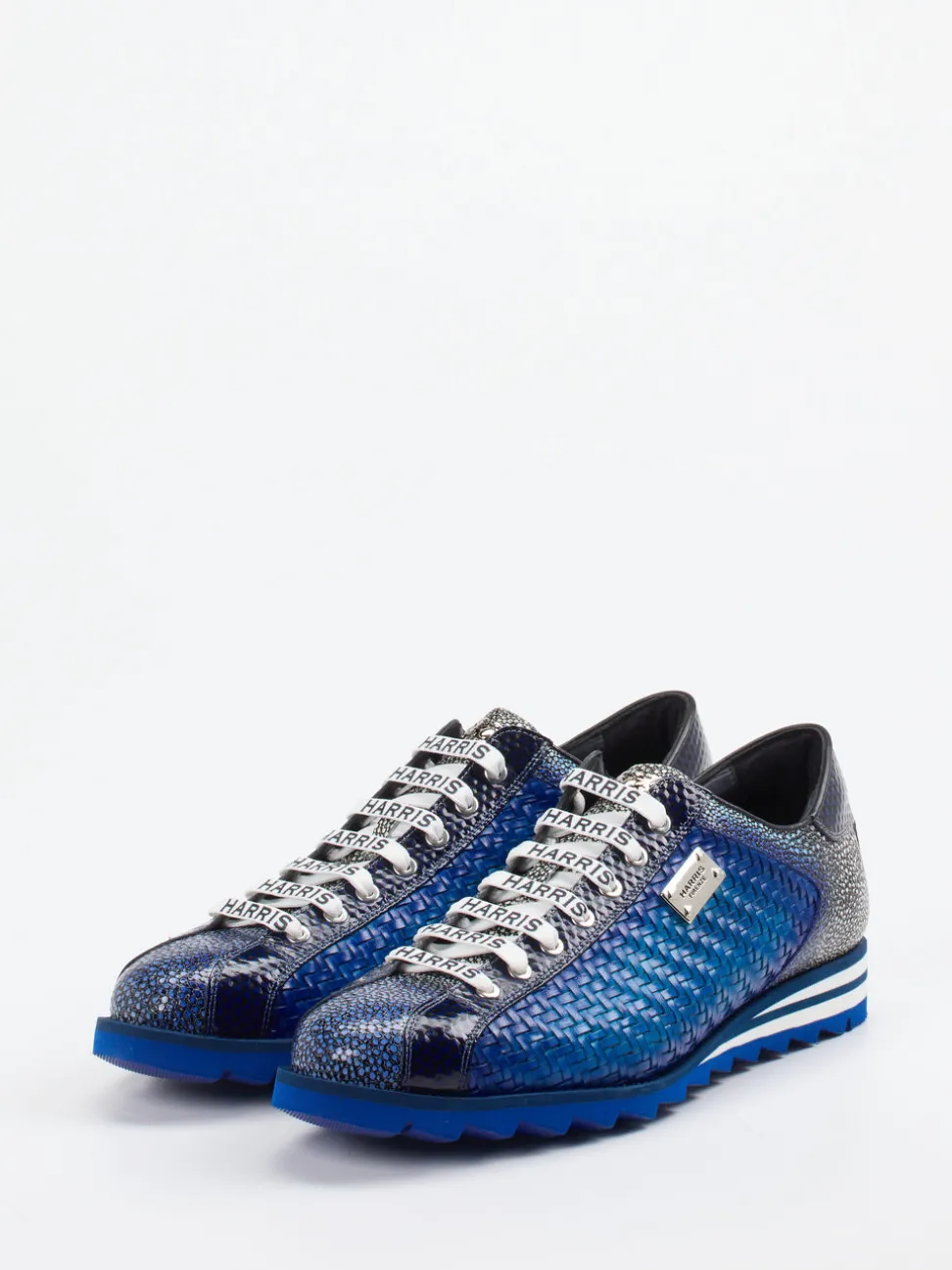 Harris – Sneaker aus Flechtleder in Blau