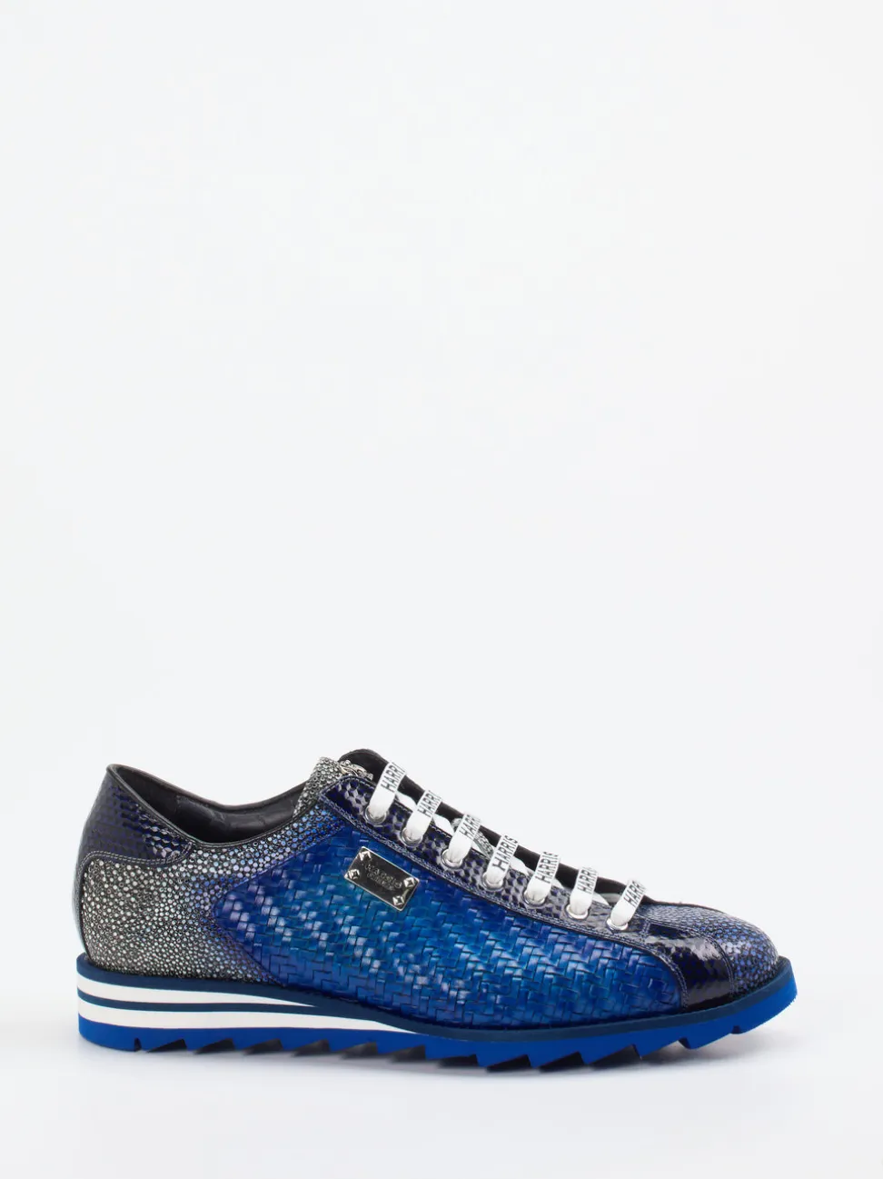 Harris – Sneaker aus Flechtleder in Blau