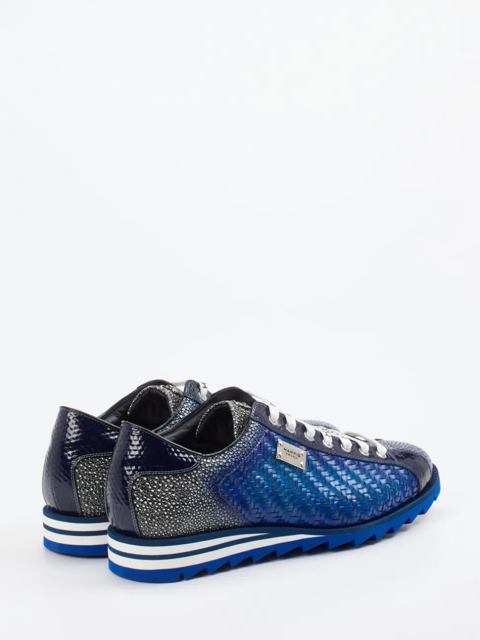 Harris – Sneaker aus Flechtleder in Blau