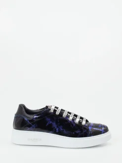 Harris – Sneaker aus geprägtem Lackleder blau