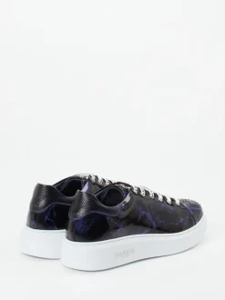 Harris – Sneaker aus geprägtem Lackleder blau