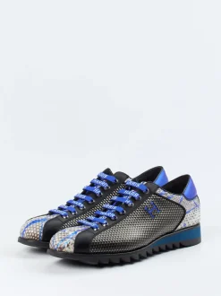 Harris – Sneaker aus geprägtem Leder mit Schlangenmuster