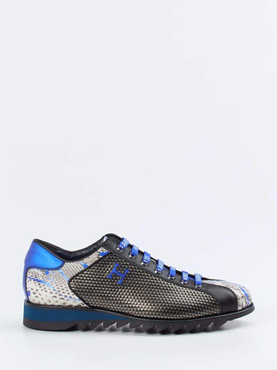 Harris – Sneaker aus geprägtem Leder mit Schlangenmuster