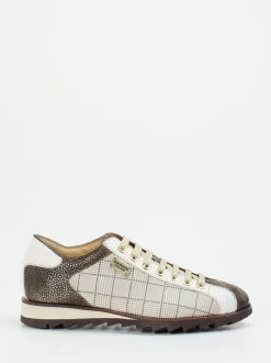 Harris – Sneaker aus geprägtem Leder mit Karomuster