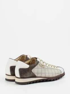 Harris – Sneaker aus geprägtem Leder mit Karomuster