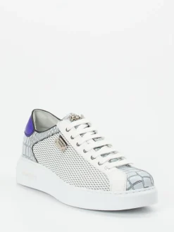 Harris – Sneaker aus geprägtem Leder in Weiß