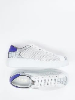 Harris – Sneaker aus geprägtem Leder in Weiß