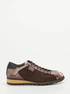 Harris – Sneaker aus geprägtem Leder in Braun