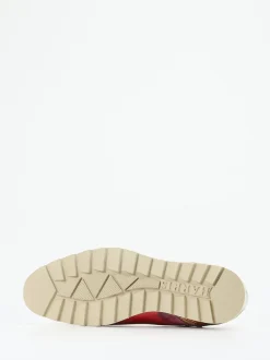Harris – Sneaker aus geprägtem Leder in Rot