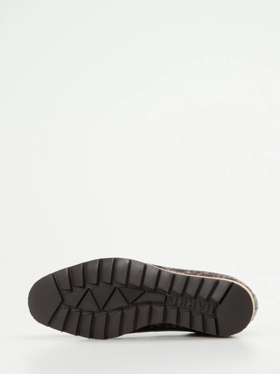Harris – Sneaker aus geprägtem Leder mit Karo-Details