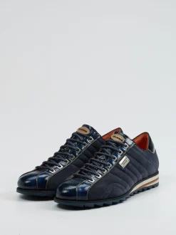Harris – Sneaker aus Veloursleder in Nachtblau