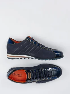 Harris – Sneaker aus Veloursleder in Nachtblau