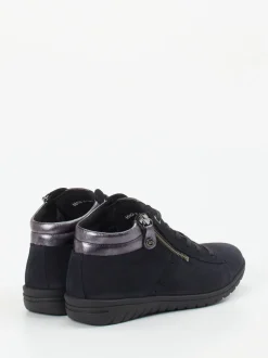 Hartjes – High-Top Sneaker aus Nubukleder Dunkelblau