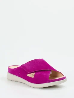 Hartjes – Komfort-Pantolette aus Veloursleder pink