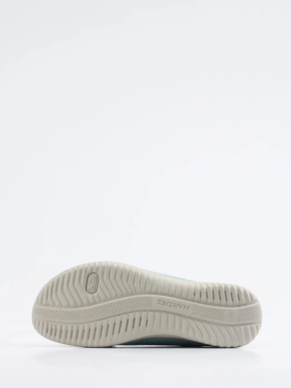 Hartjes – Komfort-Pantolette aus Veloursleder Aquamarin