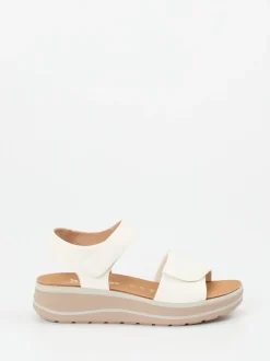 Hartjes – Komfortsandale aus Kalbleder in Offwhite