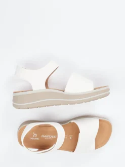 Hartjes – Komfortsandale aus Kalbleder in Offwhite