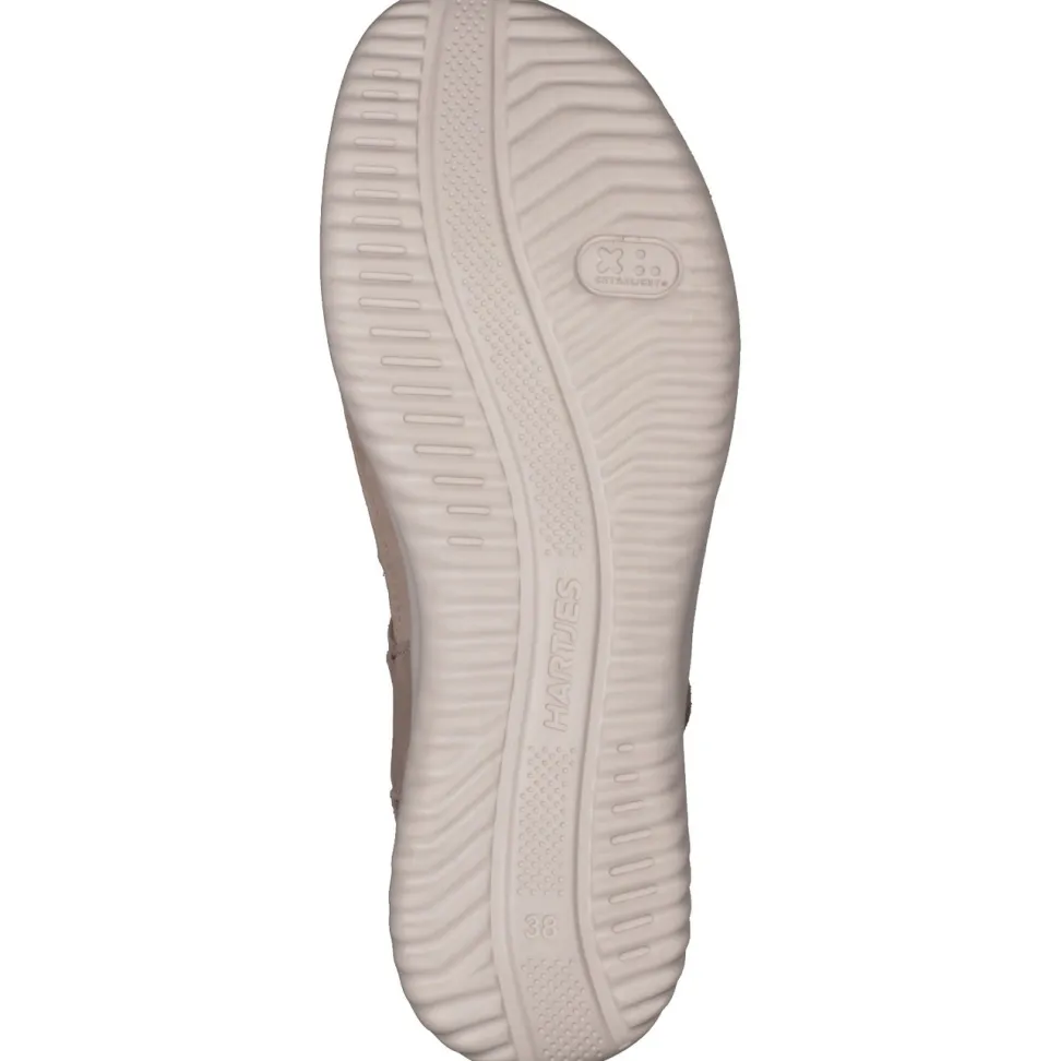 Hartjes – Komfortsandale aus Nubukleder beigegrau