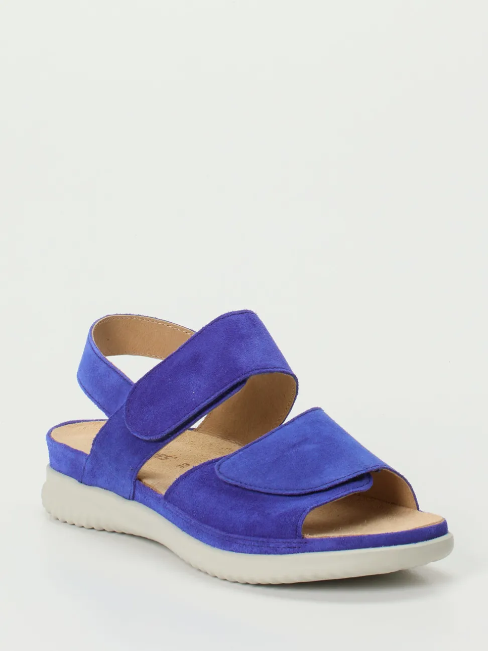 Hartjes – Komfortsandalen aus Veloursleder Blau