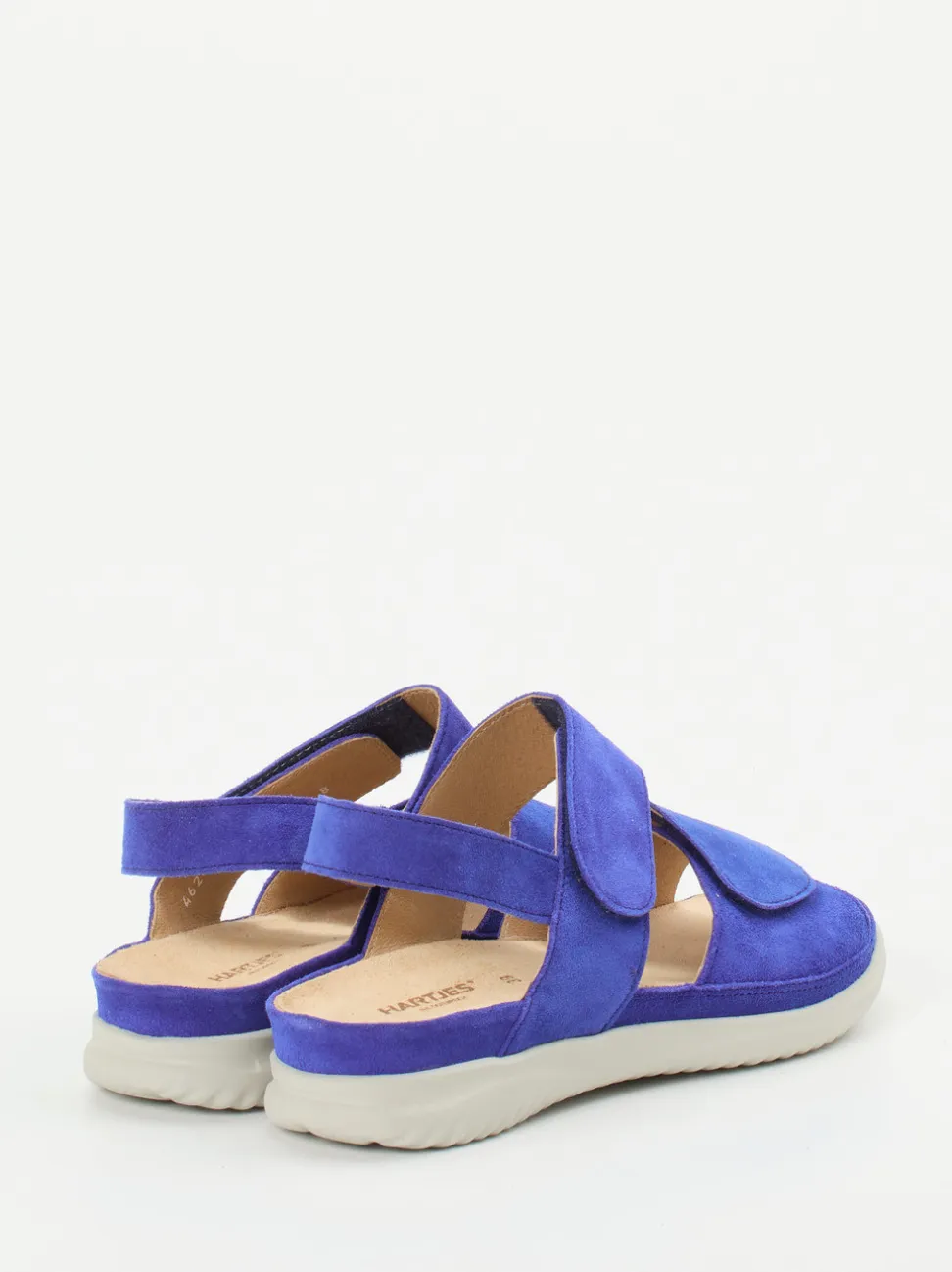 Hartjes – Komfortsandalen aus Veloursleder Blau